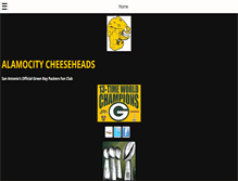 Tablet Screenshot of alamocitycheeseheads.com